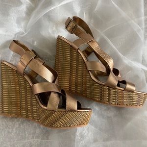 Bronze Vince Camuto Wedge Heels